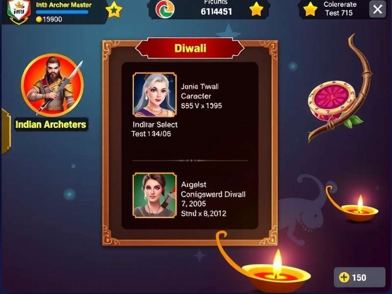 Indian Archero Masters character selection screen